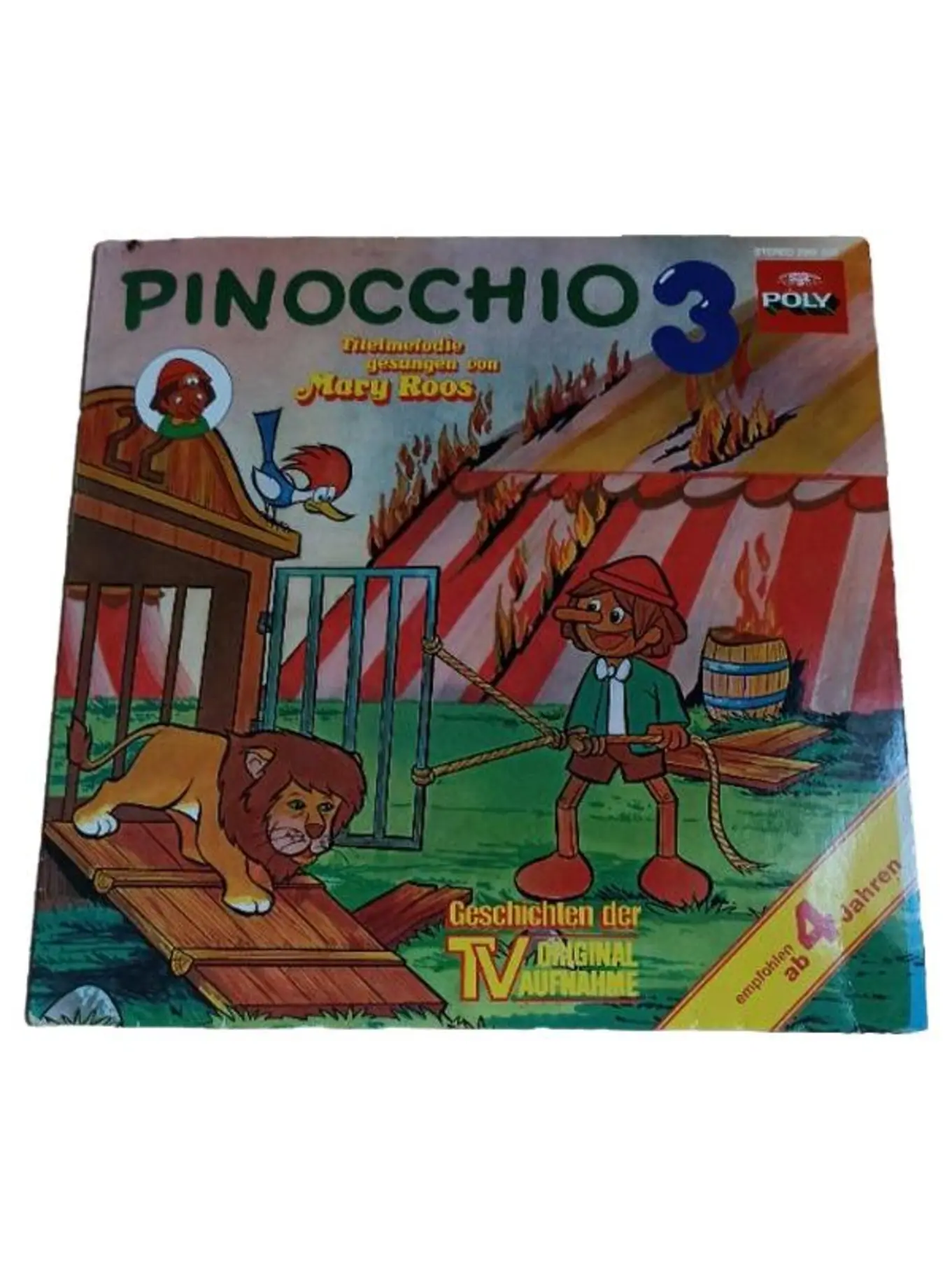 Pinocchio 3 Vinyl LP Hörspiel Kinder Carlo Collodi TV Serie Roos