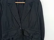 Vorschaubild 3 von Damen Leichte Jacke Blazer Schwarz Baumwolle Gr. 40 L Casual