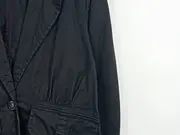Vorschaubild 4 von Damen Leichte Jacke Blazer Schwarz Baumwolle Gr. 40 L Casual