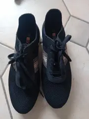 Vorschaubild 5 von Damen Sneaker Sportschuhe Gr. 38 Schwarz Freizeit Mesh Metallic