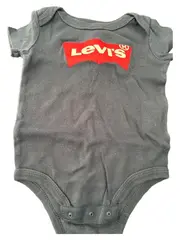 Vorschaubild 2 von Baby Body Kurzarm Logo-Print Blau Gr. 68-80 Baumwolle