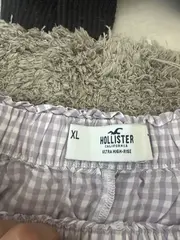 Vorschaubild 4 von Karierte Shorts Damen Lila Rüschen Gr. XL