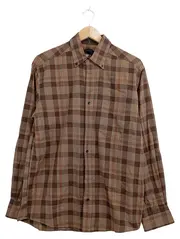 Vorschaubild 1 von TCM Herren Freizeithemd kariert Langarm Gr. 40 Braun Baumwolle