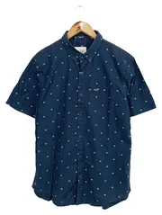 Vorschaubild 1 von Herren Freizeithemd Slim Fit Gr. M Blau Palmen Kurzarm