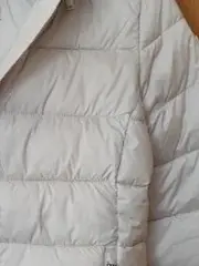 Vorschaubild 9 von Damen Steppjacke Beige Gr. 38 M mit Kapuze Casual