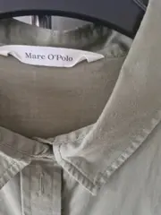 Vorschaubild 5 von Hemdbluse Damen Gr. 36/S Oliv Casual Baumwolle Langarm