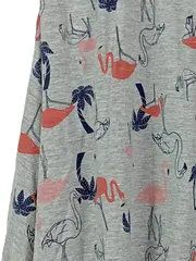 Vorschaubild 3 von EDC Damen A-Linienrock Gr. S Flamingo Muster Mehrfarbig Casual Baumwolle