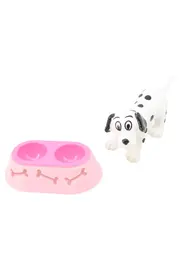Vorschaubild 1 von Spielfigur Dalmatiner Hund Rosa Futternapf Spielzeug Tier