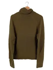 Vorschaubild 2 von Damen Pullover Grün Gr. 38/M Casual Modern Rippstrick