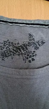 Vorschaubild 5 von Damen T-Shirt Gr. 42 Grau Nieten Rüschen Casual
