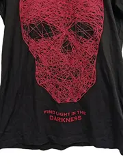 Vorschaubild 3 von Herren T-Shirt Totenkopf Grafik Print Schwarz XL Streetwear