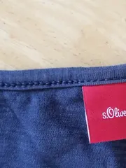 Vorschaubild 4 von Mädchen T-Shirt Gr. 152 Blau MAYBE Print Rüschenärmel Pailletten Casual