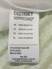 Vorschaubild 4 von Damen Faltenrock Plissee Grün Gemustert Gr. 40/L Minirock Sommer