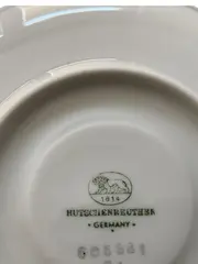 Vorschaubild 4 von Unterteller Porzellan Geometrisch Weiß 14 cm Metallic