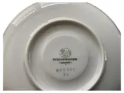 Vorschaubild 2 von Unterteller Porzellan Geometrisch Weiß 14 cm Metallic