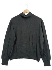 Vorschaubild 1 von Damen Rollkragen Pullover Gr. XL Grau Basic Langarm