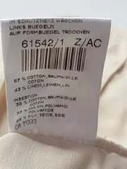 Vorschaubild 5 von Damen Blazer Jacke 36/S Beige Baumwolle Leinen Elegant Casual