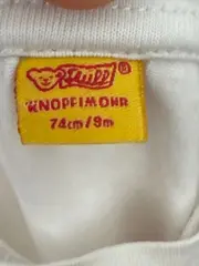 Vorschaubild 4 von Kinder Langarmshirt Gr. 74 Weiß Teddy Vögel Stickerei Charmant