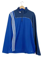 Vorschaubild 1 von Herren Trainingsjacke Blau Gr. 58/4XL Sportlich Polyester