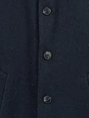 Vorschaubild 4 von Herren Wollmantel Gr. 48 Dunkelblau Klassisch Winter