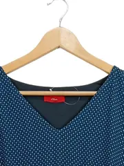 Vorschaubild 7 von Damen Freizeitkleid Gr. 42 Blau Casual Punkte