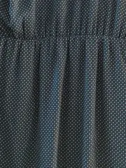 Vorschaubild 4 von Damen Freizeitkleid Gr. 42 Blau Casual Punkte