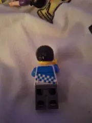Vorschaubild 4 von Minifigur Rennfahrer Mechaniker blau kariert Kinder ab 6 Jahre