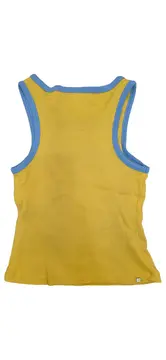 Vorschaubild 2 von Kinder Tanktop Top Gr. 140 Gelb Sportlich Rippstrick