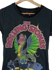 Vorschaubild 3 von Amplified The Rolling Stones Damen T-Shirt Gr. 36 S Schwarz Drache Glitzer