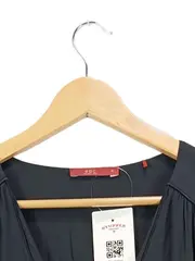 Vorschaubild 2 von EDC Damen Hemdbluse Gr. M Schwarz Casual V-Ausschnitt