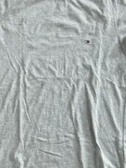 Vorschaubild 3 von Herren Langarmshirt Grau M Melierter Logo Baumwolle Freizeit