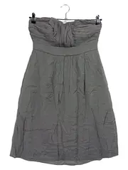 Vorschaubild 1 von Damen Freizeitkleid Gr. 36/S Grau Casual Bandeau Lyocell-Mix