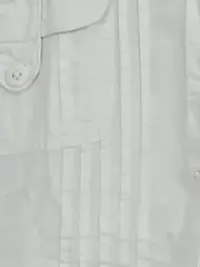 Vorschaubild 7 von Damen Bluse Kurzarm Weiß Baumwolle Gr. L 42 Casual