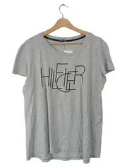 Vorschaubild 1 von T-Shirt Herren Gr. L Grau Logo-Print Kurzarm