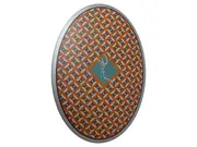 Vorschaubild 1 von Schmuckschatulle Vintage Oval Braun Metall Geometrisch Schmuckdose