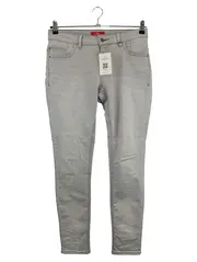 Vorschaubild 1 von Damen Jeans Tapered Fit Grau Gr. W28/36 Casual