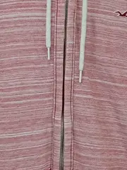 Vorschaubild 6 von Herren Kapuzenpullover Rosa Meliert Gr. 46/S Reißverschluss Hoodie