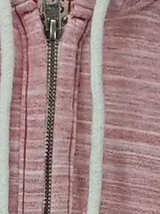 Vorschaubild 5 von Herren Kapuzenpullover Rosa Meliert Gr. 46/S Reißverschluss Hoodie