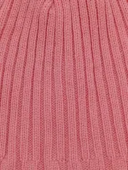 Vorschaubild 4 von Mütze Damen Pink Sportlich Rippstrick Beanie