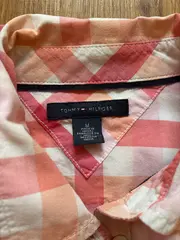 Vorschaubild 2 von Hemdbluse Damen Gr. M kariert rosa Baumwolle Langarm