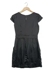 Vorschaubild 2 von Businesskleid Damen Gr. 34/XS Schwarz Elegant Klassisch