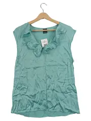 Vorschaubild 1 von Damen Top Gr. 38 Türkis Feminin Rüschen