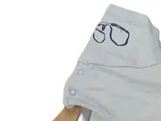 Vorschaubild 2 von Baby Body Kurzarm Blau Gr. 92 Baumwolle Applikation
