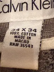 Vorschaubild 5 von Herren Stoffhose Business Beige Gestreift Gr. 34