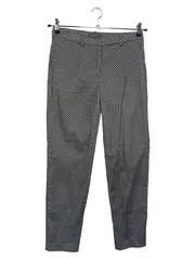 Vorschaubild 1 von Damen Stoffhose Gr. 38 M Grau Kariert Business Hose Elegant