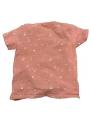 Vorschaubild 2 von Mädchen T-Shirt Gr. 92 Rosa Herzmuster Kurzarm Kinder