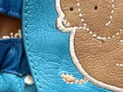 Vorschaubild 3 von Krabbelschuhe Kinder Hausschuh Nilpferd Leder Blau Größe 6x12