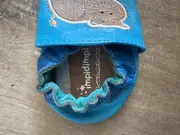 Vorschaubild 4 von Krabbelschuhe Kinder Hausschuh Nilpferd Leder Blau Größe 6x12
