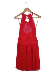 Vorschaubild 1 von Damen Festliches Kleid Rot Gr. 42/XL Elegant Partykleid