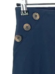 Vorschaubild 2 von Damen A-Linienrock Gr. 36/38 Blau Casual Rock Zierknöpfe